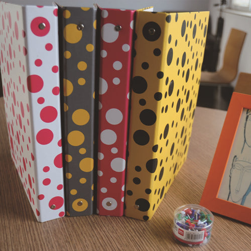Coloffice new impression A4 paper color dot folder four-color business office folder data storage folder new filing product 1PC