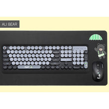 Load image into Gallery viewer, Cute Wireless Kids Hamster Letter Game Keyboard with Mouse &amp; Mat Rhubarb Duck Jelly Mouse Bear Pupil Computer Course Keyboard