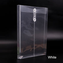 Load image into Gallery viewer, 1PC Office A4 File Bag Transparent Colorful Plastic Thicken Button Closure Folder Filing Products Office School Supplies